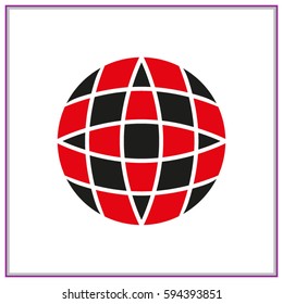 globe, icon, vector illustration eps10