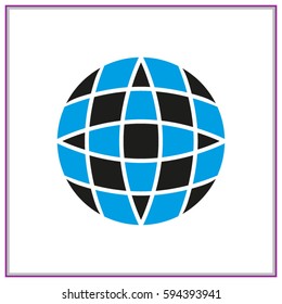 globe, icon, vector illustration eps10