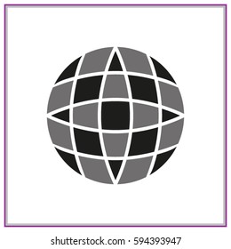 globe, icon, vector illustration eps10