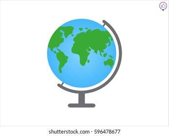 globe, icon, vector illustration eps10