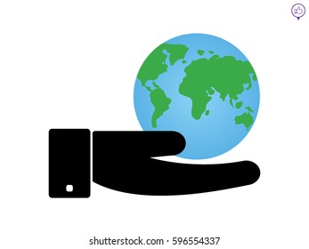 globe, icon, vector illustration eps10