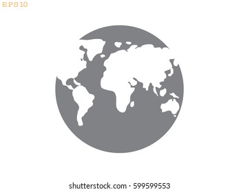 globe, icon, vector illustration eps10