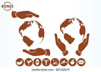 Globe icon vector illustration eps10.