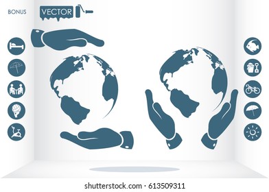 Globe icon vector illustration eps10.