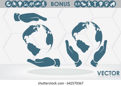 Globe icon vector illustration eps10.