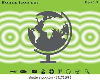 globe, icon, vector illustration eps10
