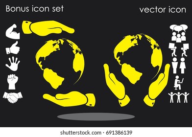 Globe icon vector illustration eps10.