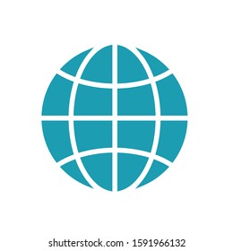 Globe icon, vector illustration. Flat design style. vector globe icon illustration isolated on white, globe icon Eps10. globe icons graphic design vector symbols.