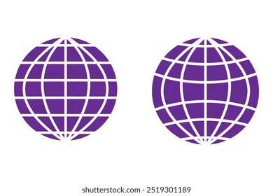 Globe Icon vector illustration, Go to web symbol icon, www symbol, Web icon, website, homepage icon set, earth clip art, globe symbol isolated white background