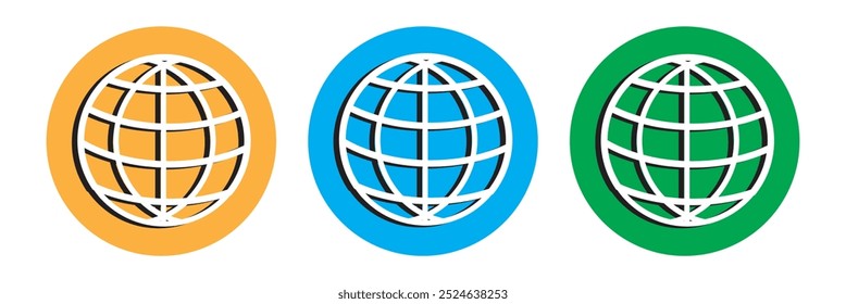 Ícone globo Icon ilustração vetorial, Ir para ícone de símbolo da Web, símbolo da Web, ícone da Web, site, conjunto de ícones da homepage, clip-art da terra, símbolo do globo isolado fundo branco