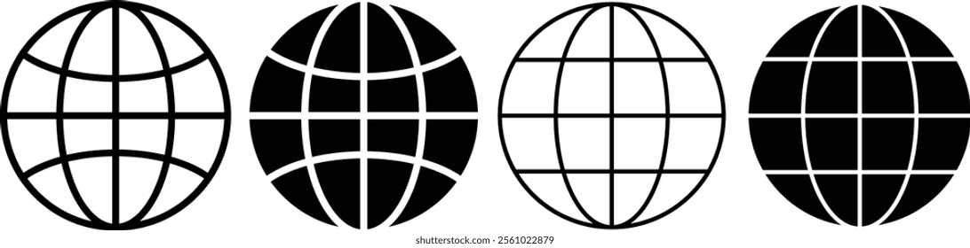 Globe Icon vector illustration, Go to web symbol icon. vector eps10