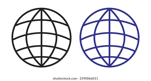 Globe Icon vector illustration, Go to web symbol icon, www symbol, Web icon, website, homepage icon set, earth clip art, globe symbol isolated white background