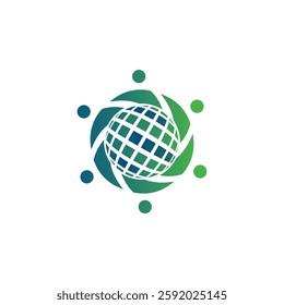 Globe Icon vector illustration, Go to web symbol icon,