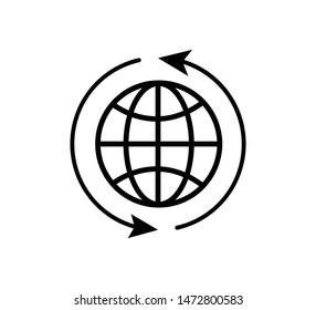 Globe icon vector illustration ,internet vector