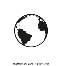 Globe icon. Vector illustration. Isolated.