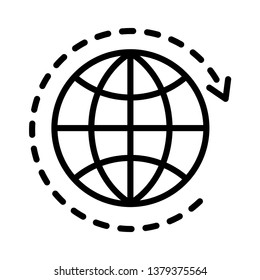 Globe Icon Vector Illustration Logo Template