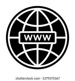 Globe Icon Vector Illustration Logo Template