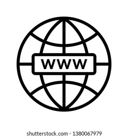 Globe Icon Vector Illustration Logo Template
