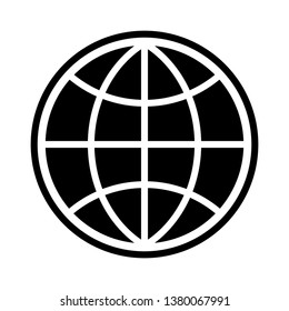 Globe Icon Vector Illustration Logo Template