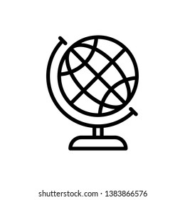 Globe Icon Vector Illustration Logo Template