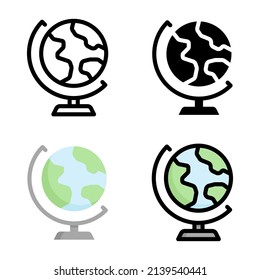 Globe icon vector illustration logo template for website or mobile app