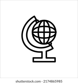 globe icon vector illustration on white background