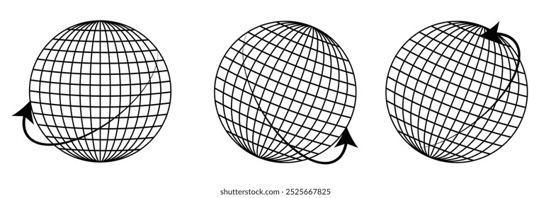 Globe Icon vector illustration on white background eps 10.