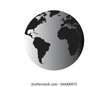 Globe icon vector illustration on white background