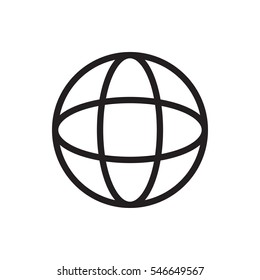 globe icon vector illustration sign symbol