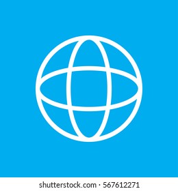 globe icon vector illustration sign symbol