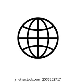 globe icon vector illustration style