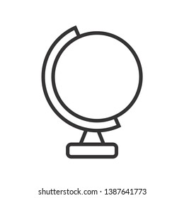 Globe Icon Vector Illustration, Globe symbol. Flat Vector illustration.