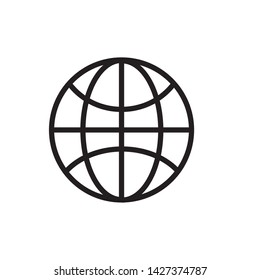 globe icon vector illustration template