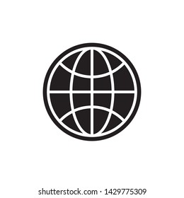 globe icon vector illustration template