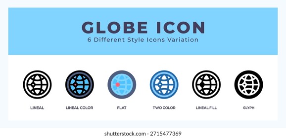 Globe icon vector illustration. trendy styles