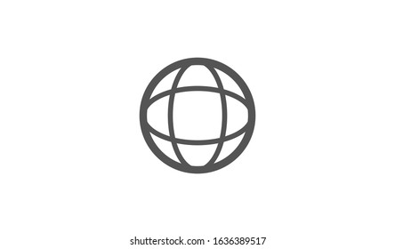 Globe Icon vector illustration. vector illustration. Web design icon