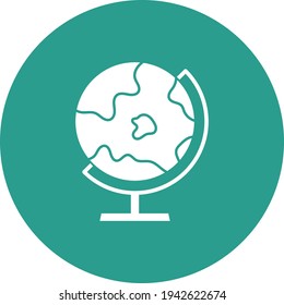 Globe icon vector image. Can also be used for education. Suitable for use on web apps, mobile apps and print media.