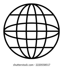 Globe icon vector image. Can also be used for web apps, mobile apps and print media.