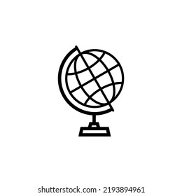 Globe icon vector. internet web sign symbol. vector illustration on white background
