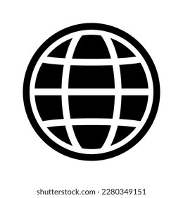 Globe icon. Vector isolated illustration