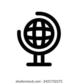 globe icon. vector line icon for your website, mobile, presentation, and logo design.