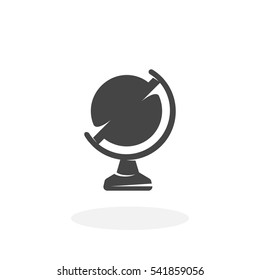 Globe Icon. Vector logo on white background