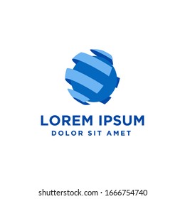 Globe icon vector logo template