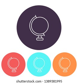 Globe icon vector. lorem ipsum Flat Design JPG