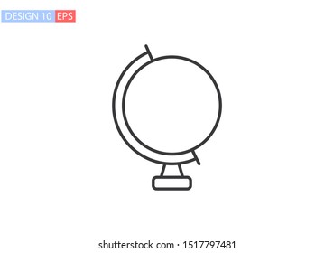 Globe icon vector. lorem ipsum Flat Design JPG