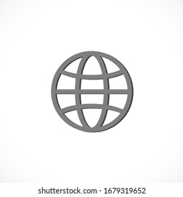 Vector de icono de globo. lorem ipsum Flat Design JPG