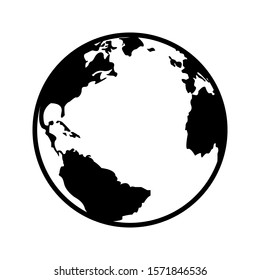 Globe icon vector on white background. Website vector icon. Internet world vector.