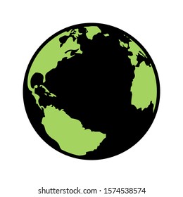 Globe icon vector on white background. Website vector icon. Internet world vector.
