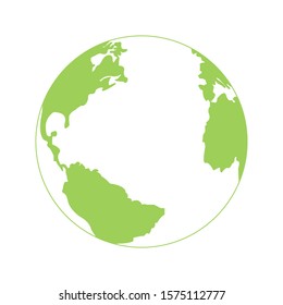 Globe icon vector on white background. Website vector icon. Internet world vector.