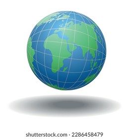 Globe icon. Vector on white background
